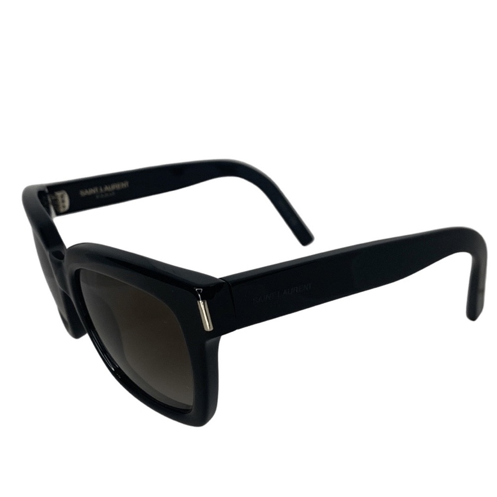 Black Saint Laurent Bold 1 Sunglasses with leather case